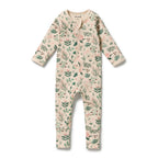 Sweet Bloom Organic Zipsuit with Feet