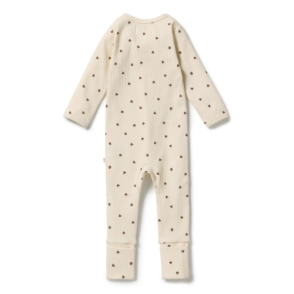 My Lucky Charm Organic Zipsuit with Feet