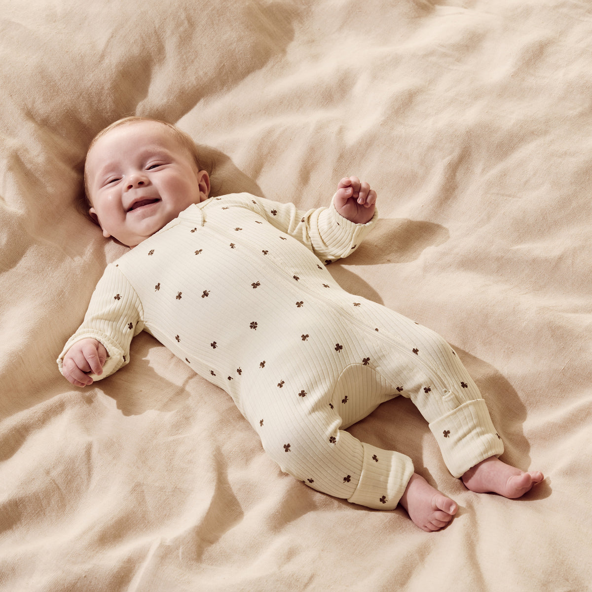 My Lucky Charm Organic Zipsuit with Feet