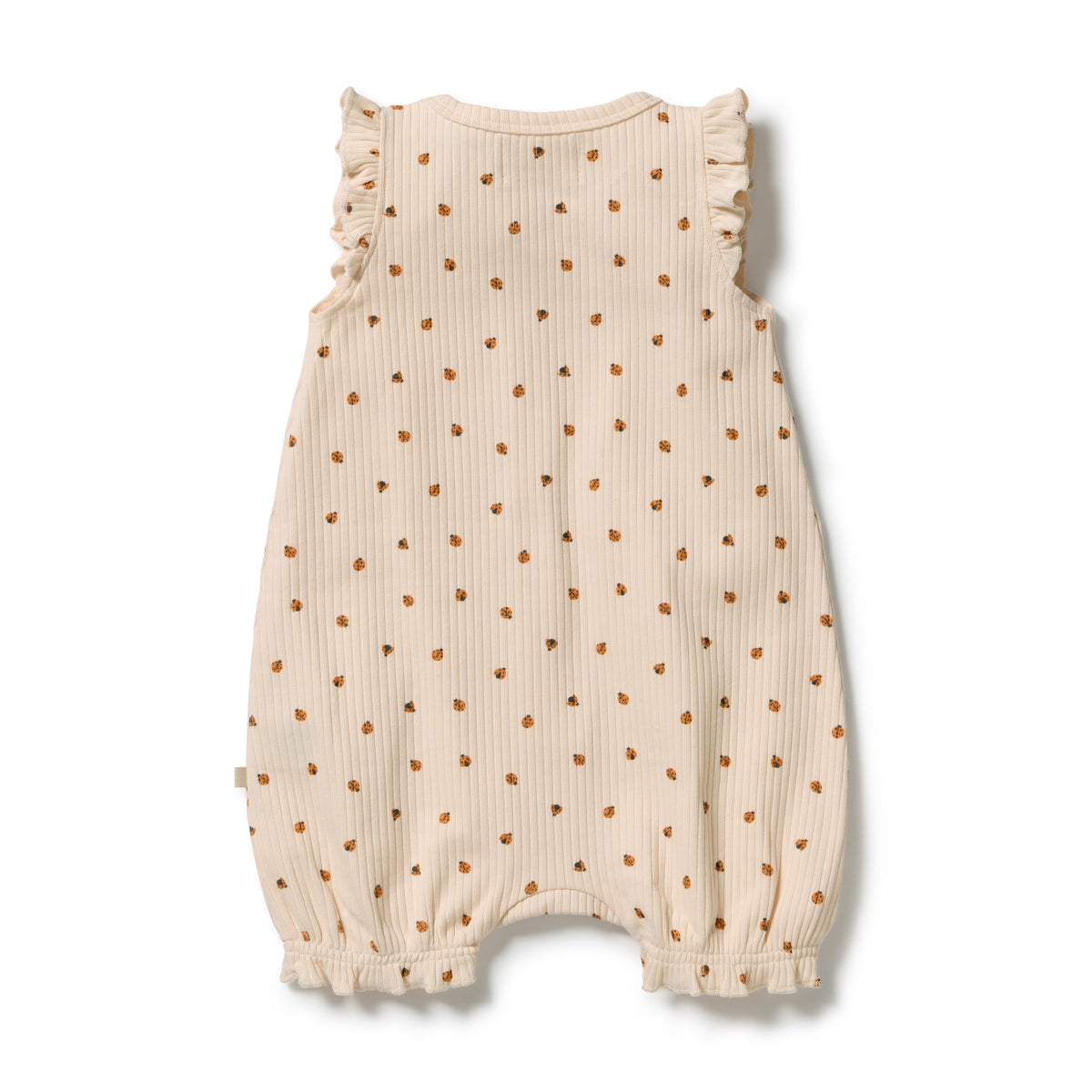 Little Lady Bugs Organic Ruffle Zipsuit