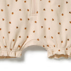 Little Lady Bugs Organic Ruffle Zipsuit