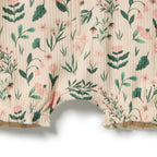 Sweet Bloom Organic Ruffle Zipsuit