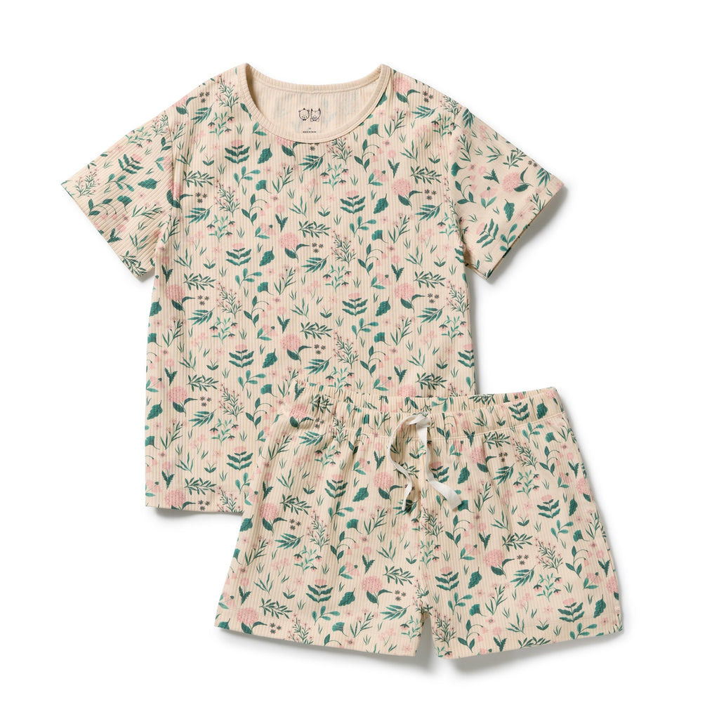 Sweet Bloom Organic Womens Short Sleeved Pyjamas