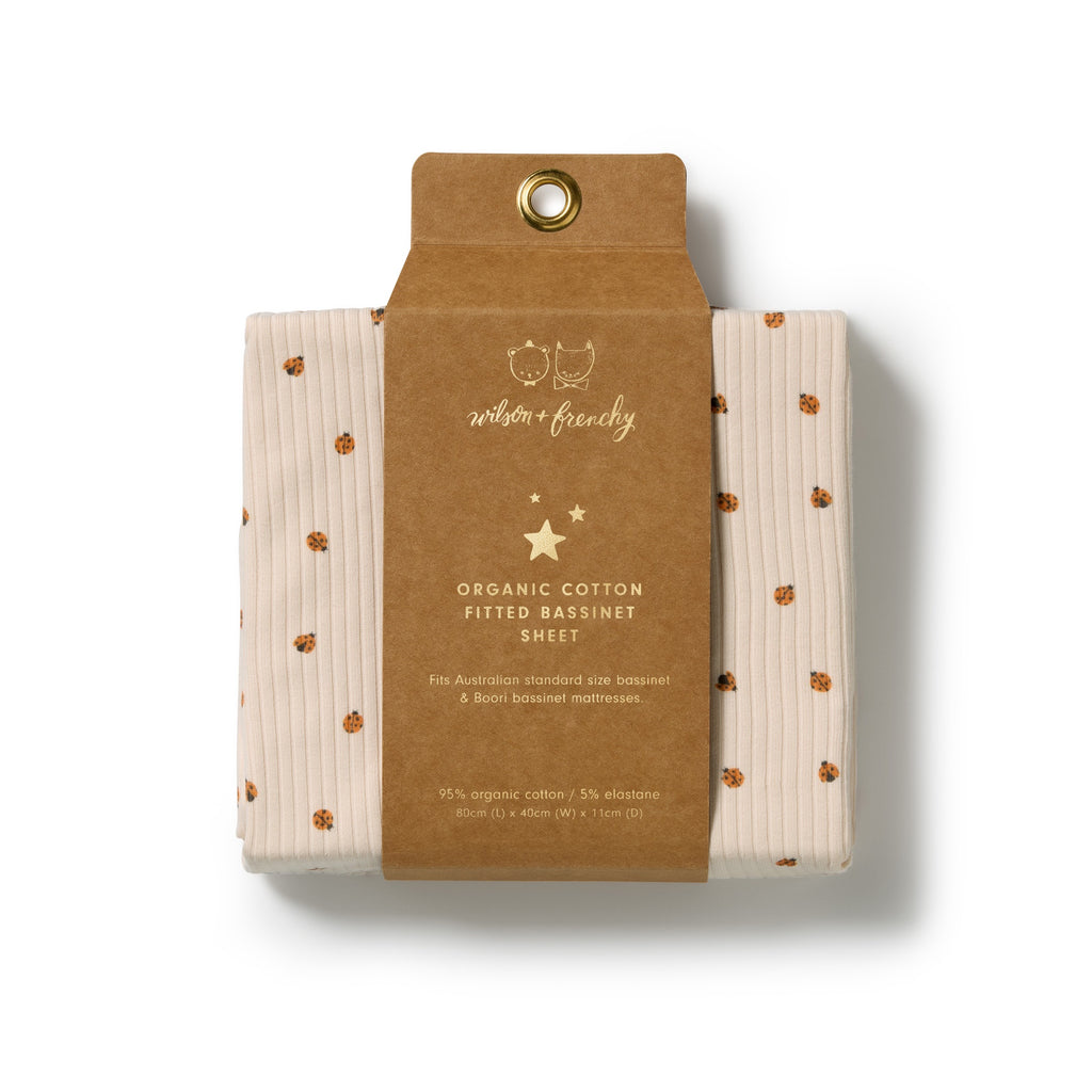 Little Lady Bugs Organic Bassinet Sheet
