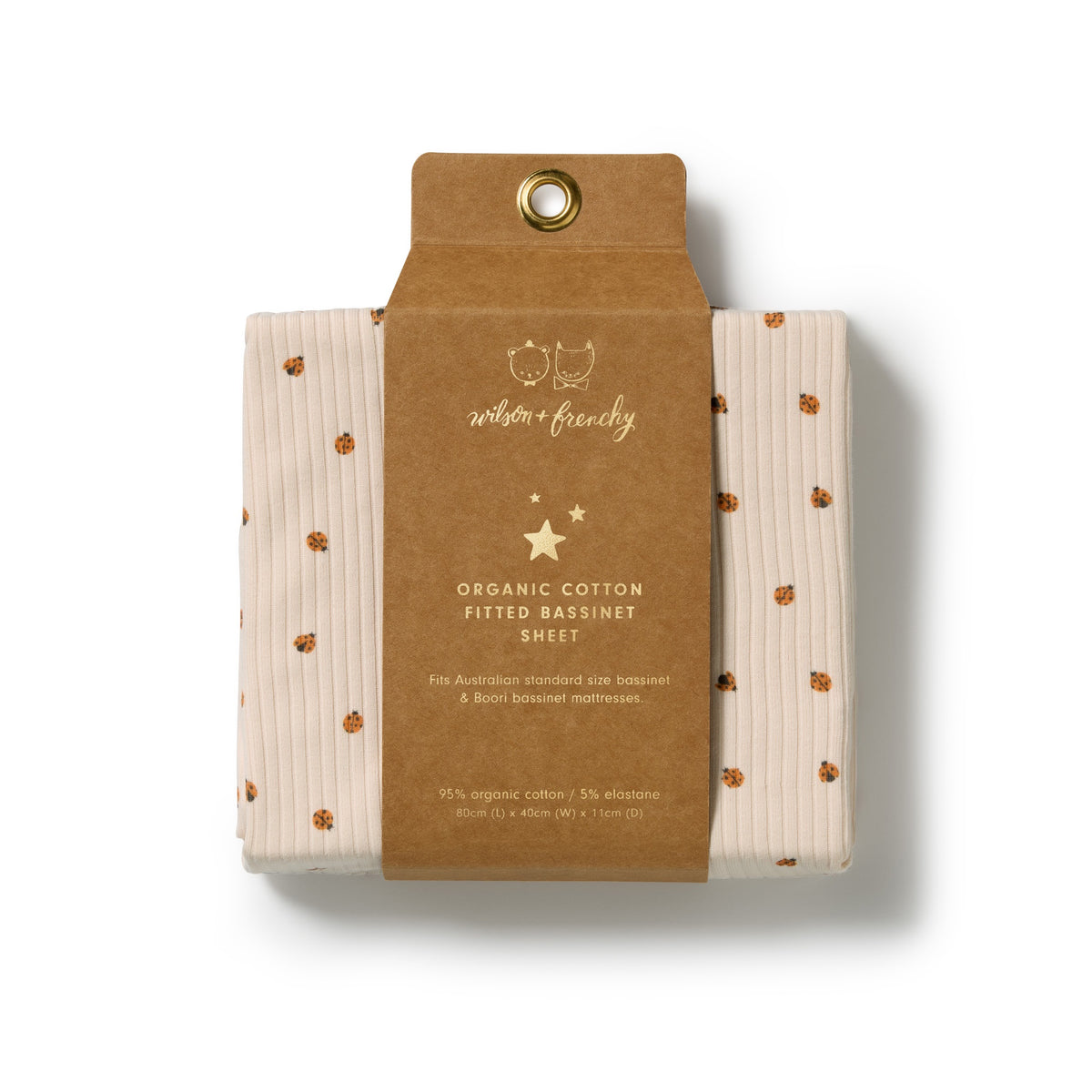 Little Lady Bugs Organic Bassinet Sheet