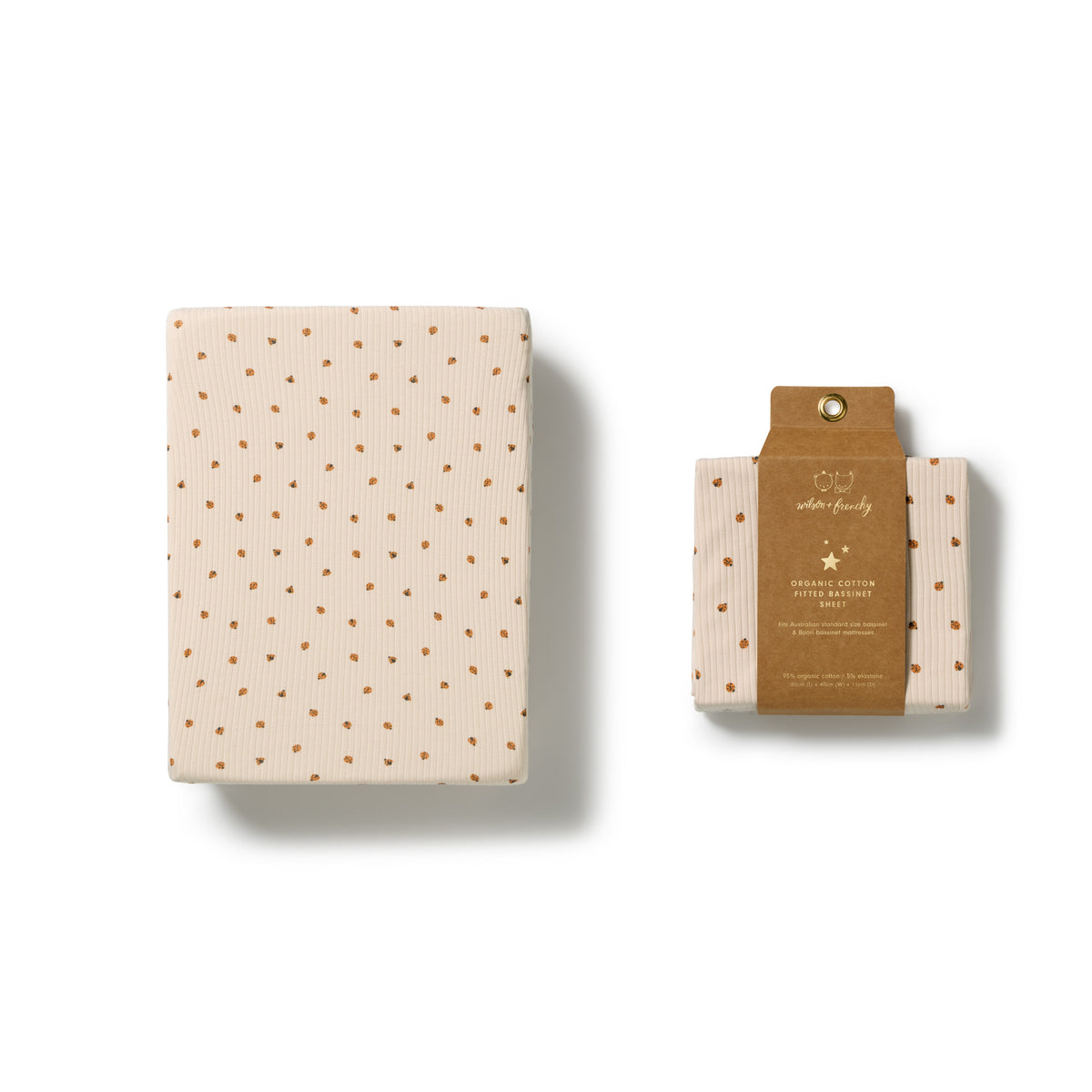 Little Lady Bugs Organic Bassinet Sheet
