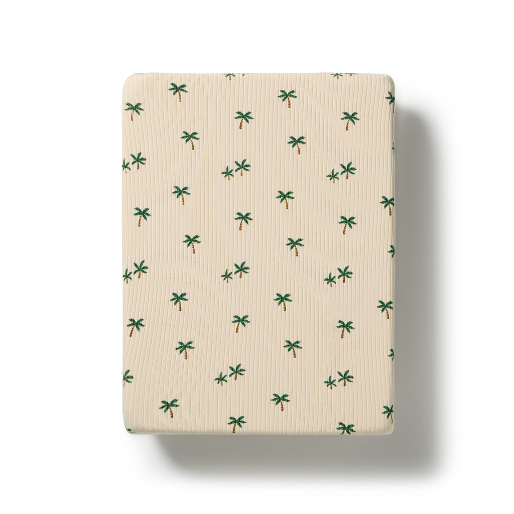 Tiny Palm Organic Bassinet Sheet