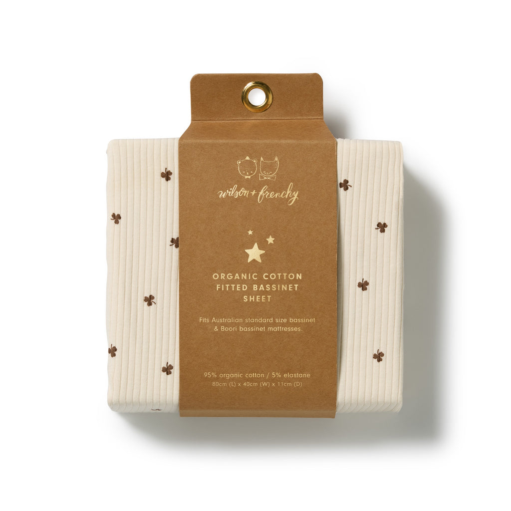 My Lucky Charm Organic Bassinet Sheet