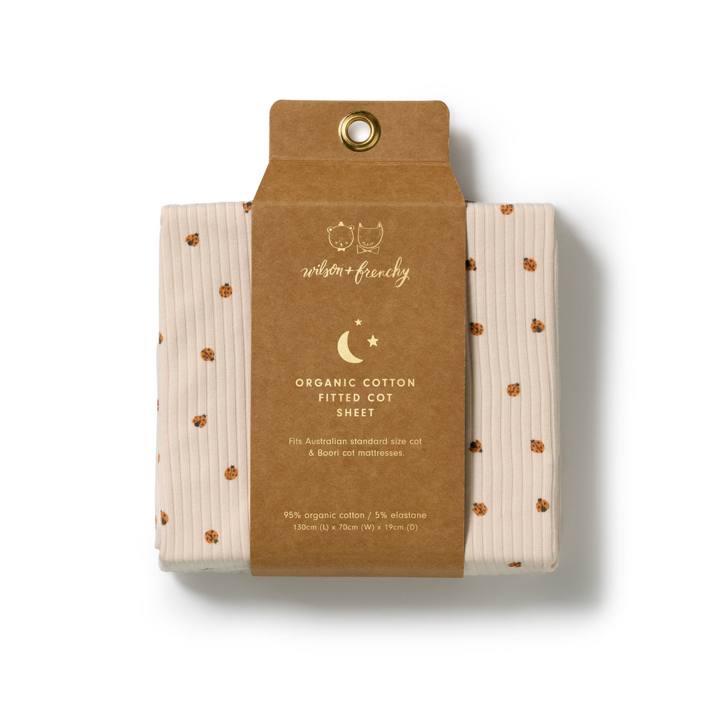 Little Lady Bugs Organic Cot Sheet