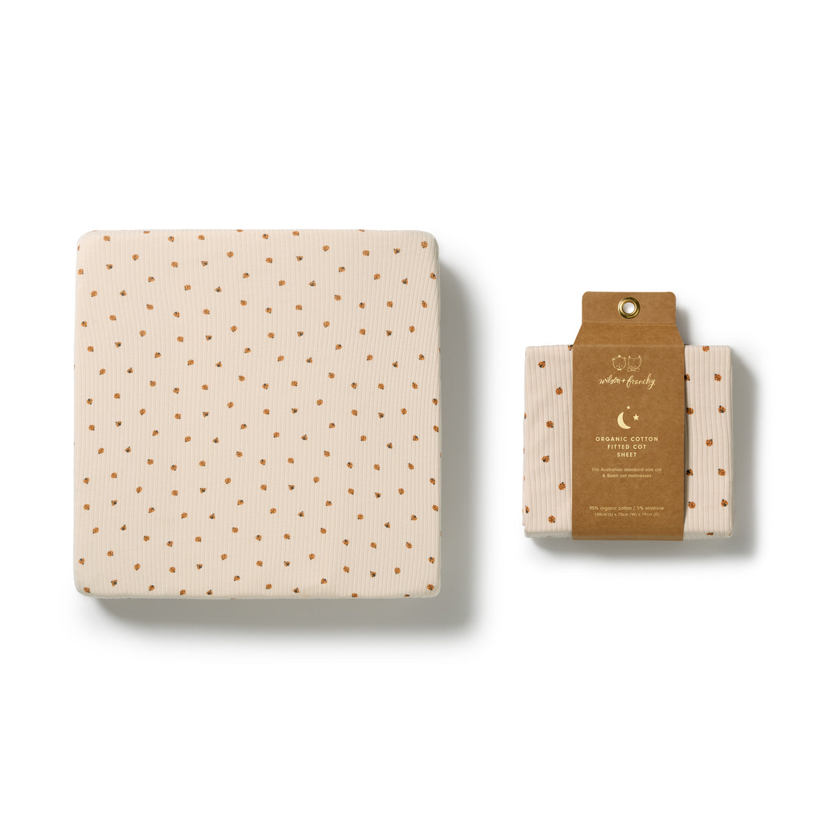 Little Lady Bugs Organic Cot Sheet