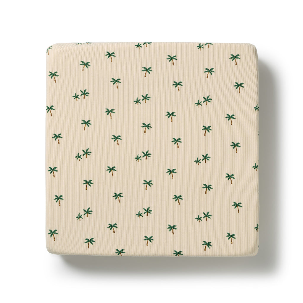 Tiny Palm Organic Cot Sheet