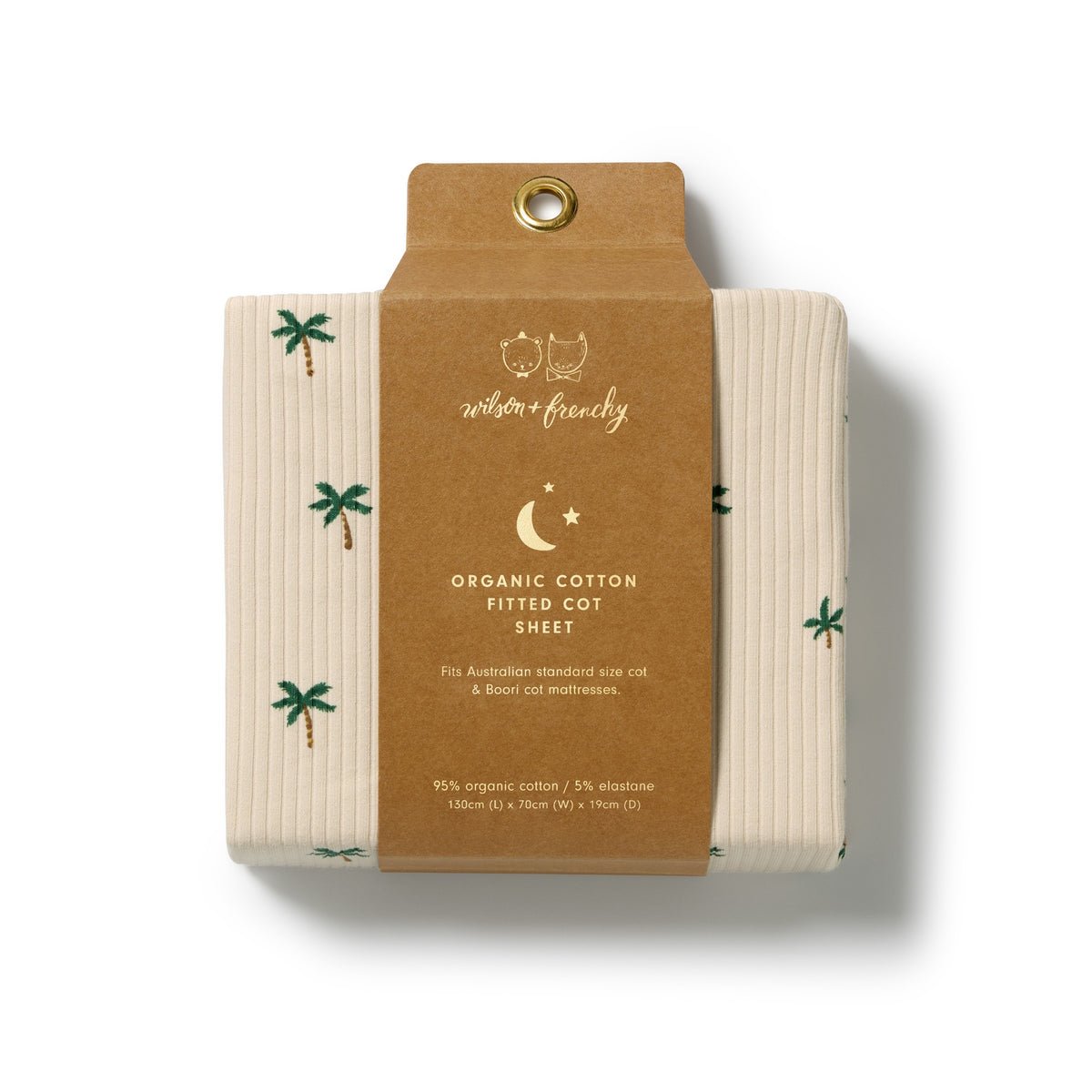 Tiny Palm Organic Cot Sheet