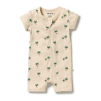Tiny Palm Organic Boyleg Zipsuit