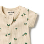 Tiny Palm Organic Boyleg Zipsuit