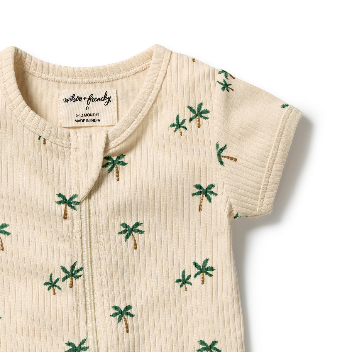 Tiny Palm Organic Boyleg Zipsuit