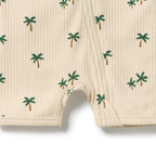 Tiny Palm Organic Boyleg Zipsuit