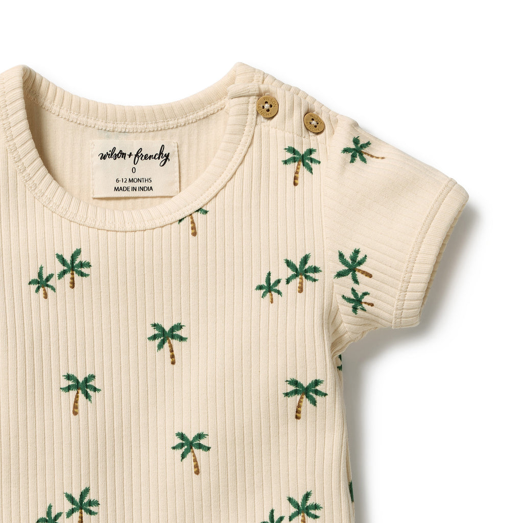 Tiny Palm Organic Bodysuit