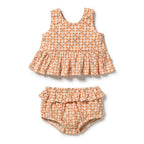 Checkerberry Organic Crinkle Ruffle Set