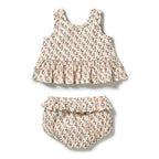 Little Blossom Organic Crinkle Ruffle Set