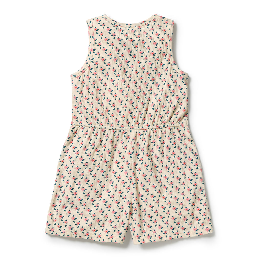 Little Blossom Organic Crinkle Playsuit
