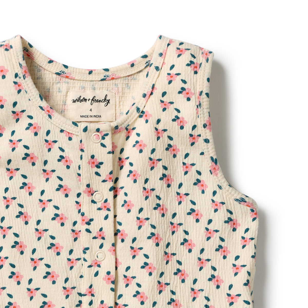 Little Blossom Organic Crinkle Playsuit
