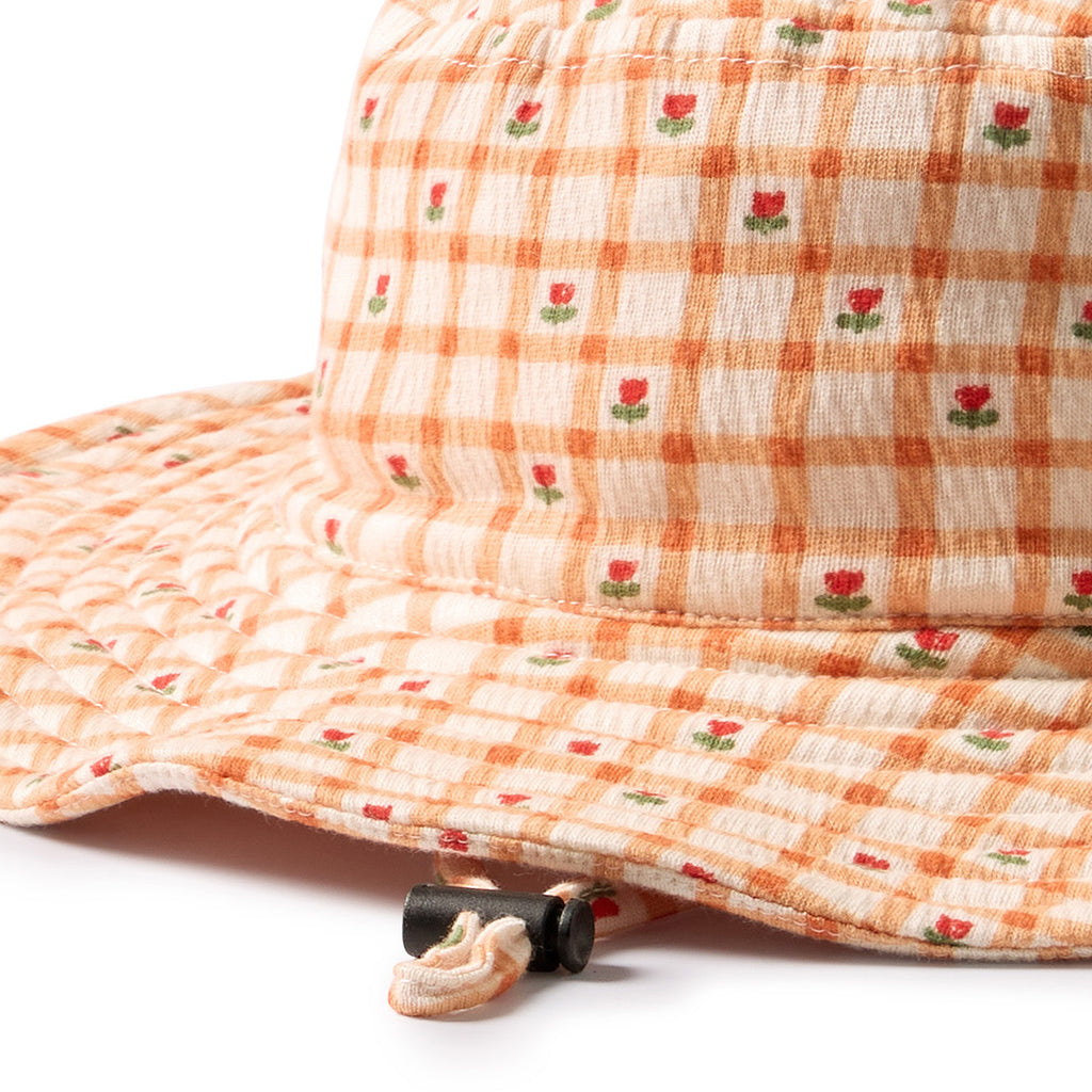 Checkerberry Organic Crinkle Sun Hat