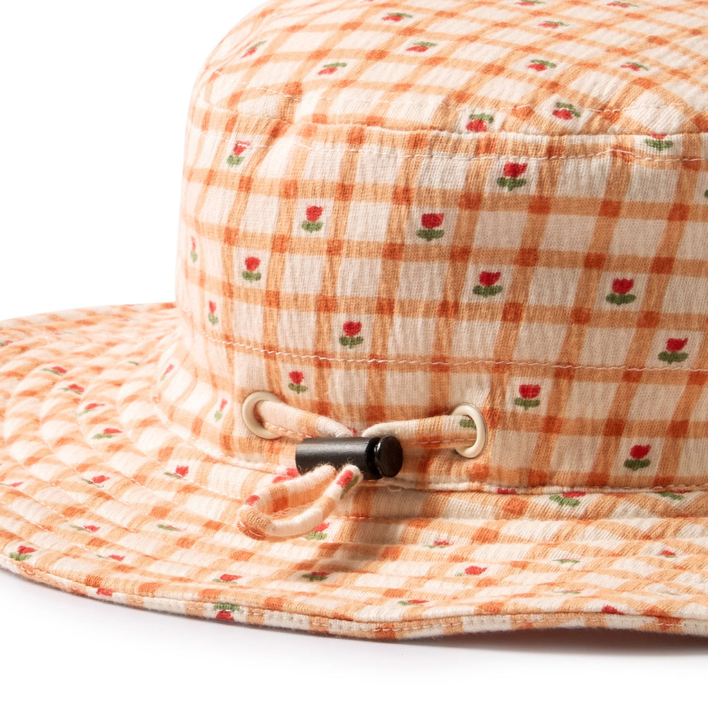 Checkerberry Organic Crinkle Sun Hat