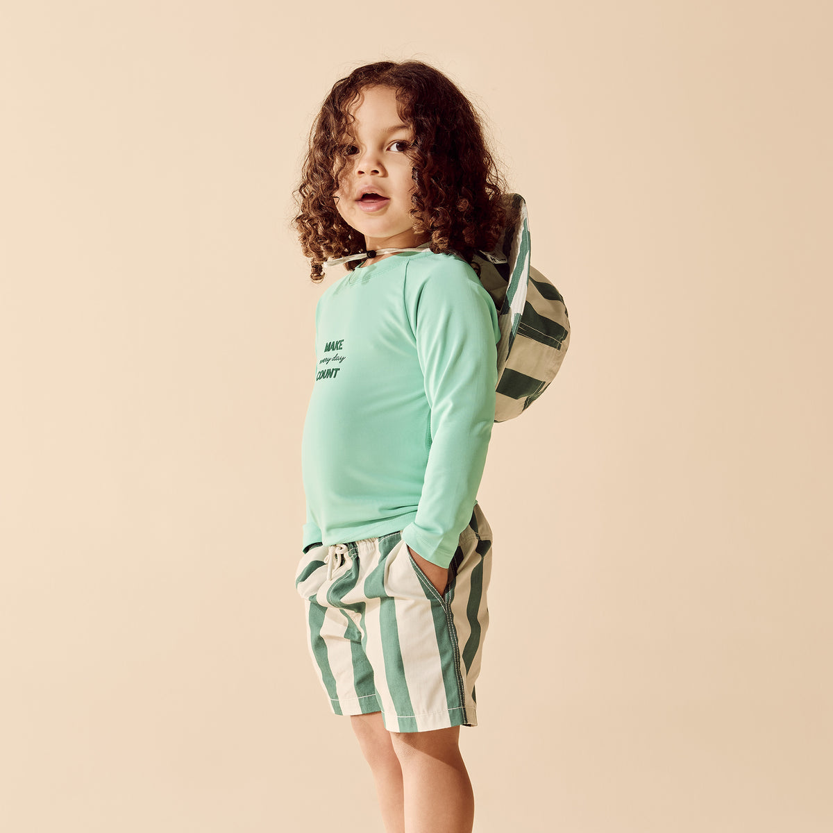 Lagoon Stripe Sun Hat