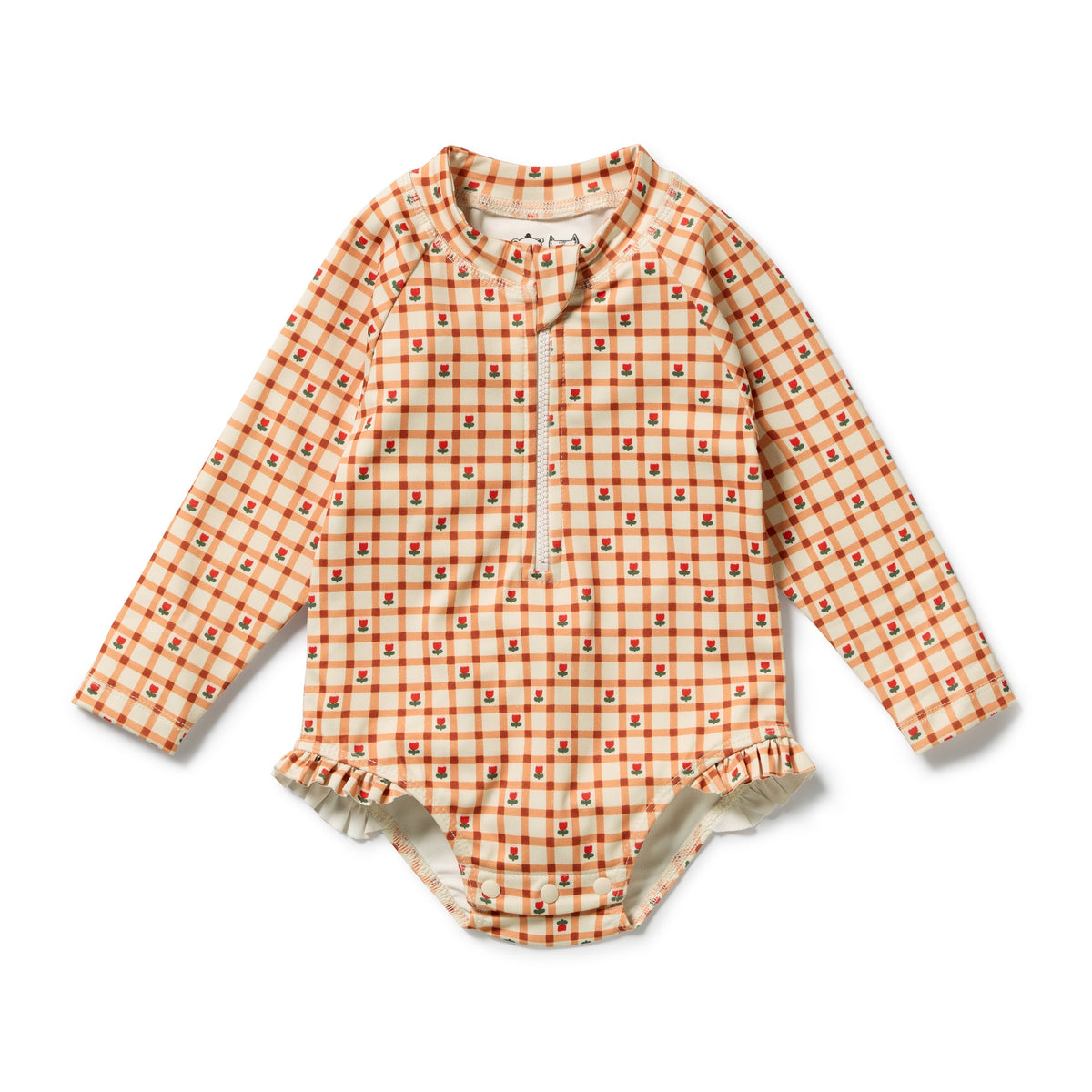 Checkerberry long sleeve Swimsuit