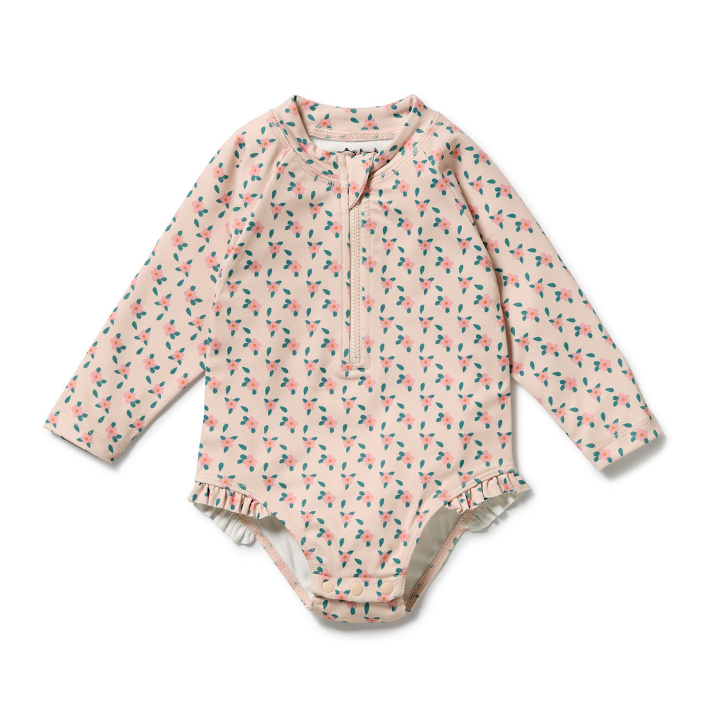 Little Blossom long sleeve Swimsuit