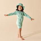 Skater Club One Piece Boyleg Swimsuit