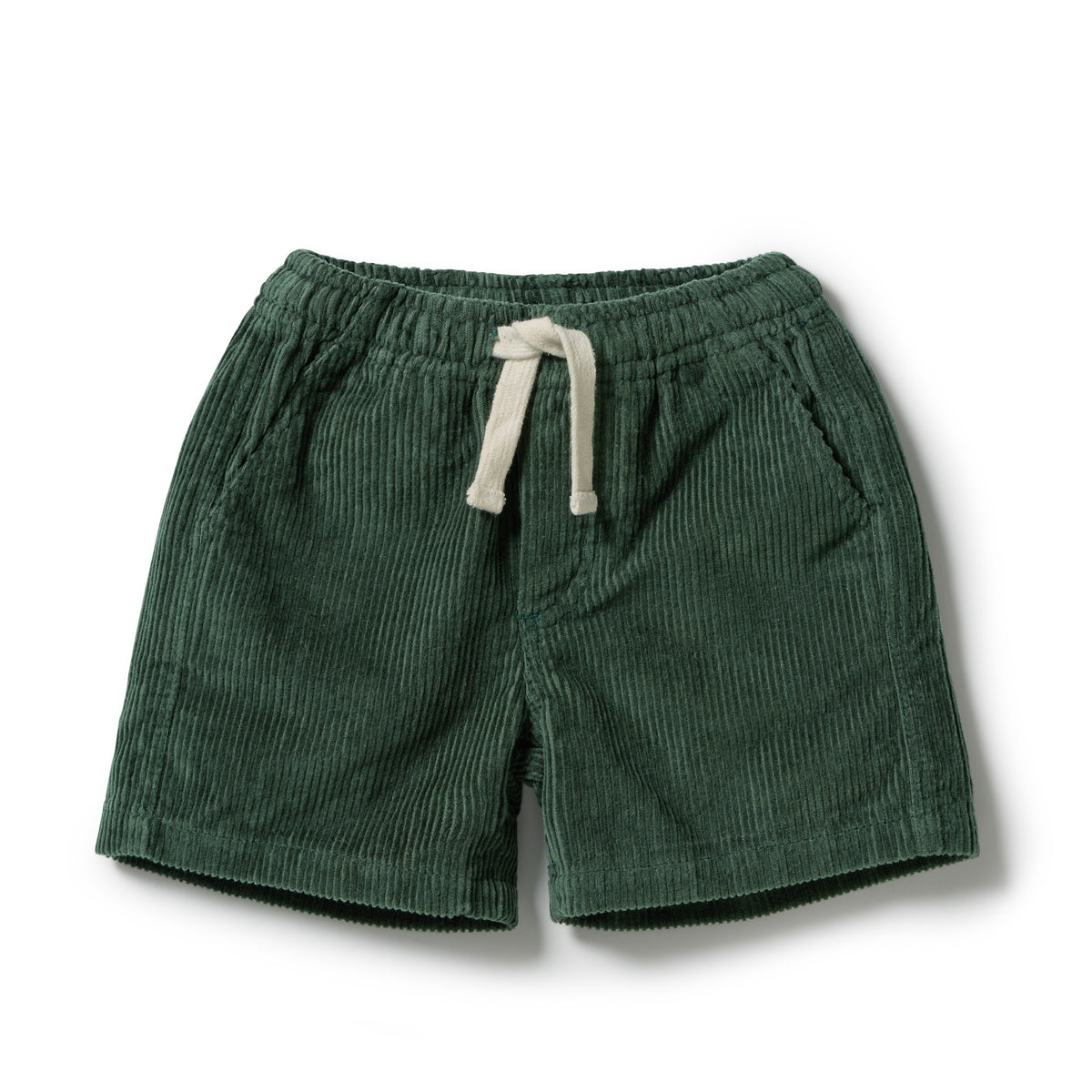 Moss Green Organic Cord Short