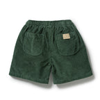 Moss Green Organic Cord Short