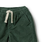 Moss Green Organic Cord Short