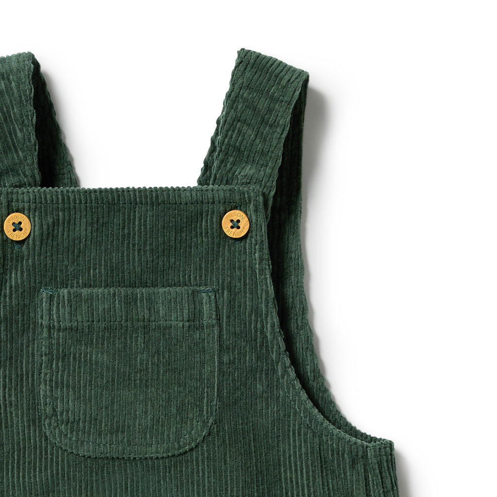 Moss Green Organic Cord Overall