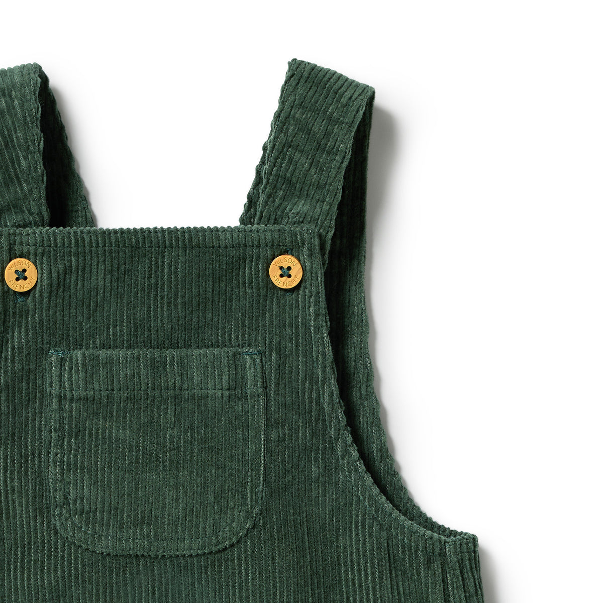 Moss Green Organic Cord Overall