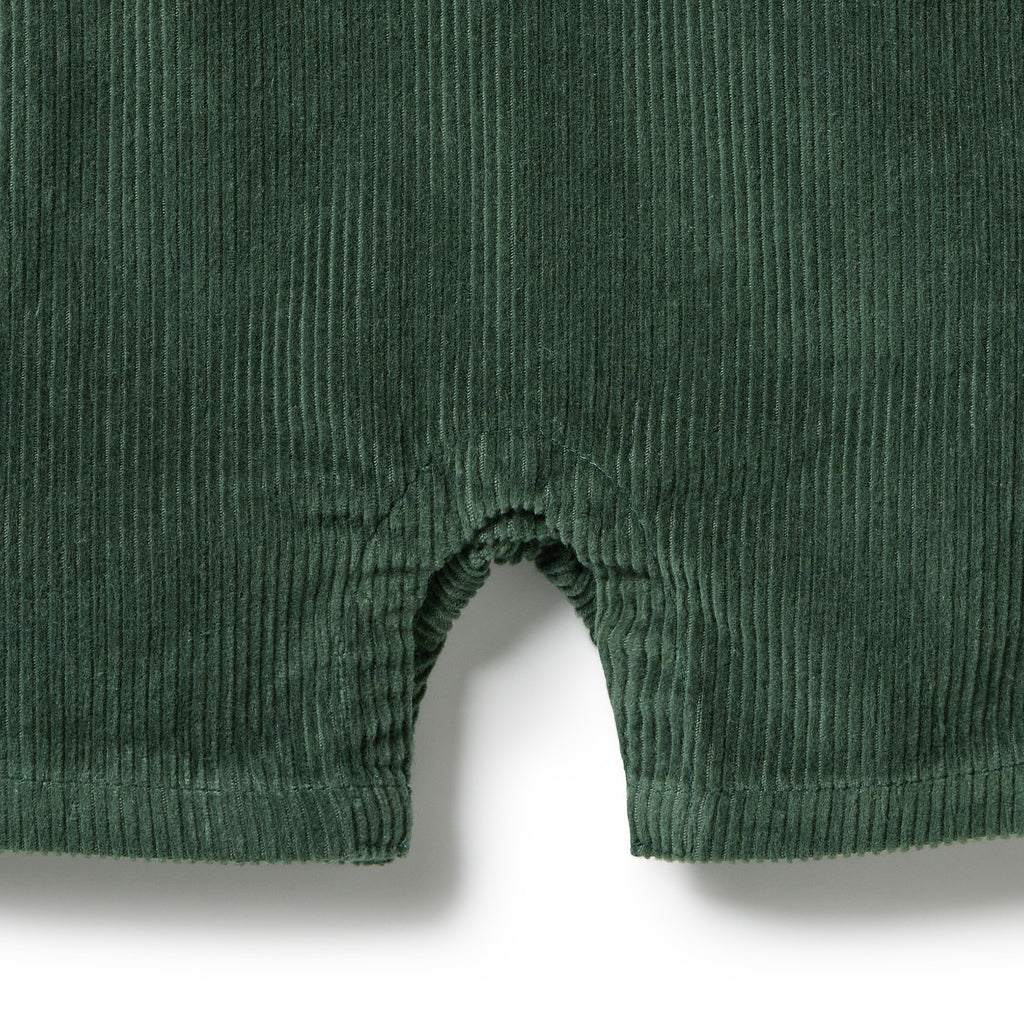 Moss Green Organic Cord Overall