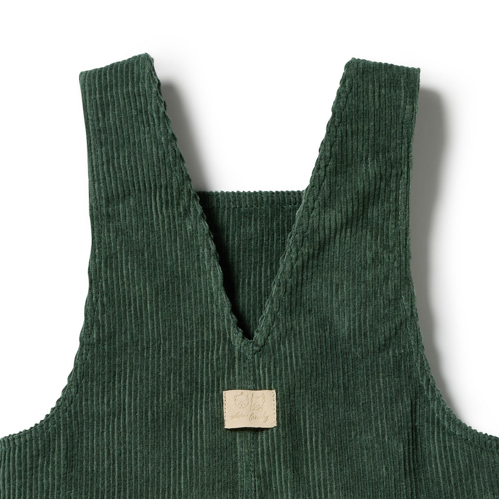 Moss Green Organic Cord Overall