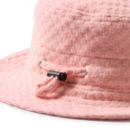 Petal Pink Check Organic Terry Sun Hat