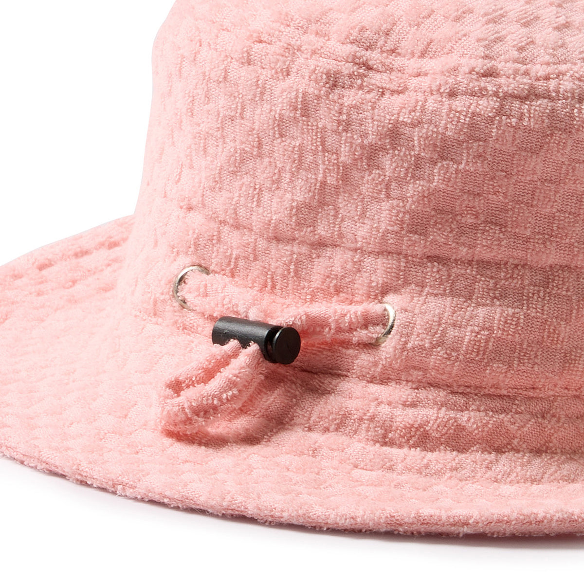 Petal Pink Check Organic Terry Sun Hat