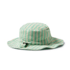 Seafoam Stripe Organic Terry Sun Hat