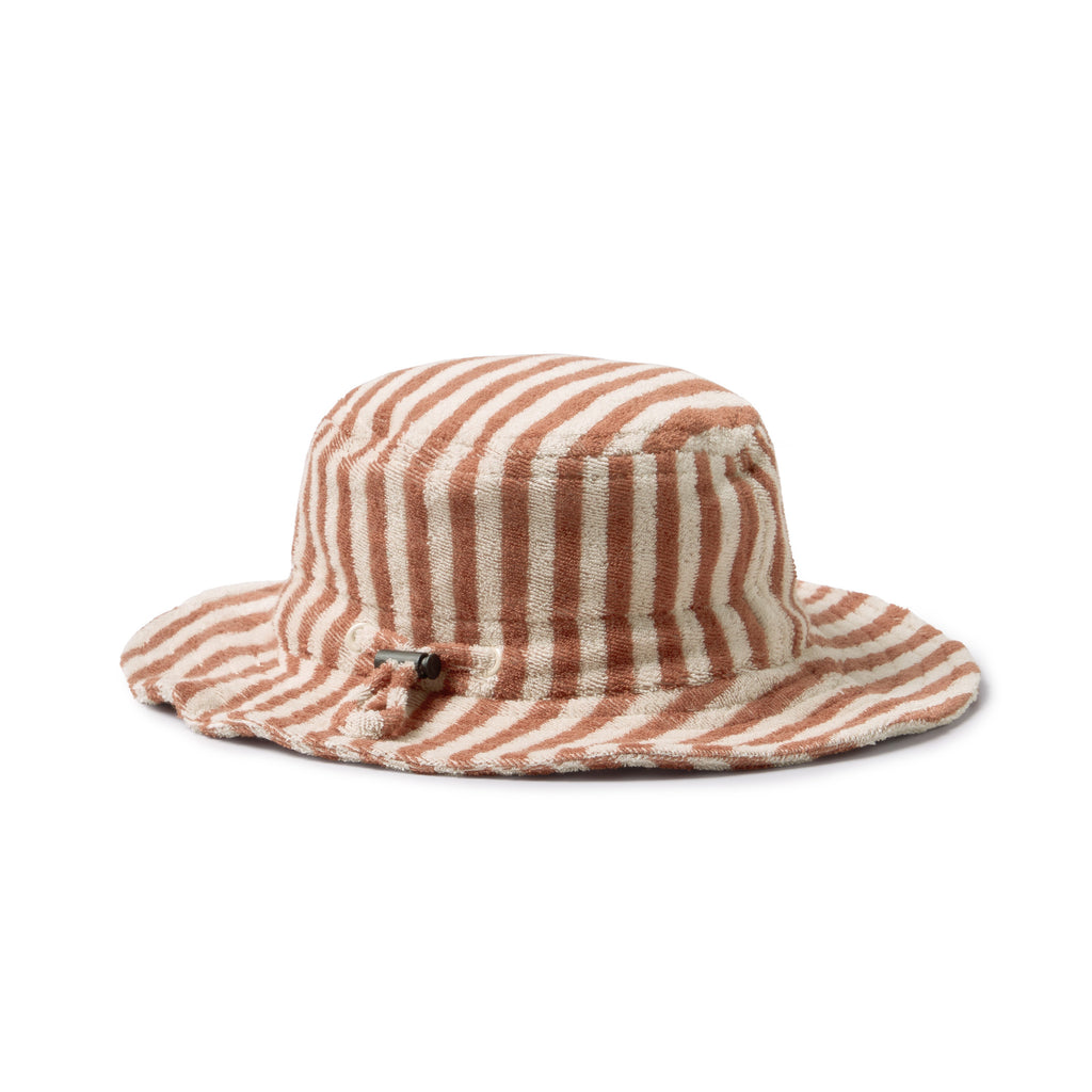 Cherry Cola Stripe Organic Terry Sun Hat