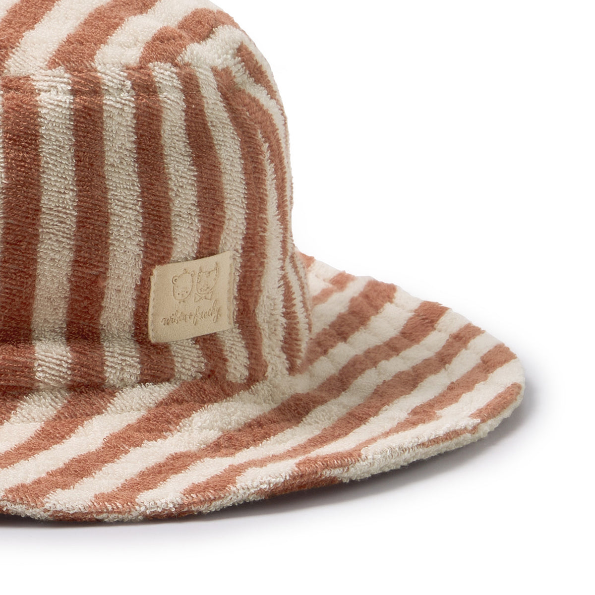 Cherry Cola Stripe Organic Terry Sun Hat