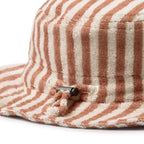 Cherry Cola Stripe Organic Terry Sun Hat