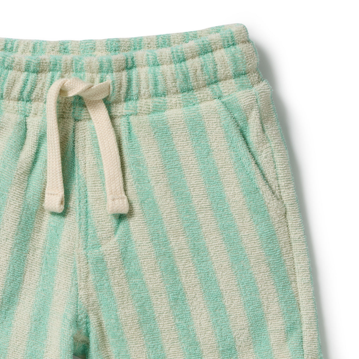 Seafoam Stripe Organic Terry Short