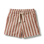 Cherry Cola Stripe Organic Terry Short