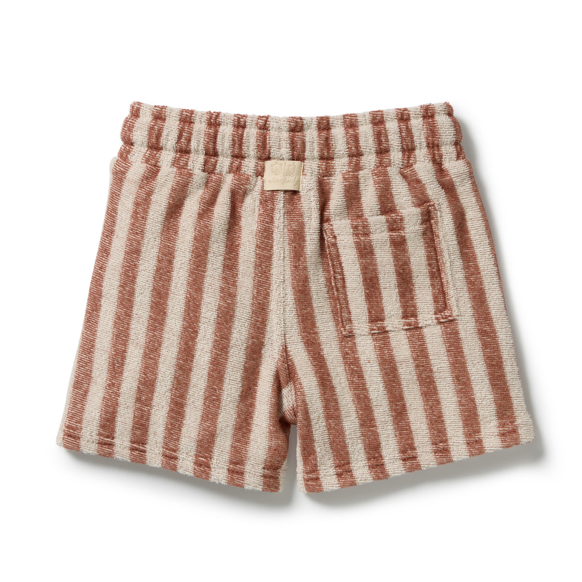 Cherry Cola Stripe Organic Terry Short