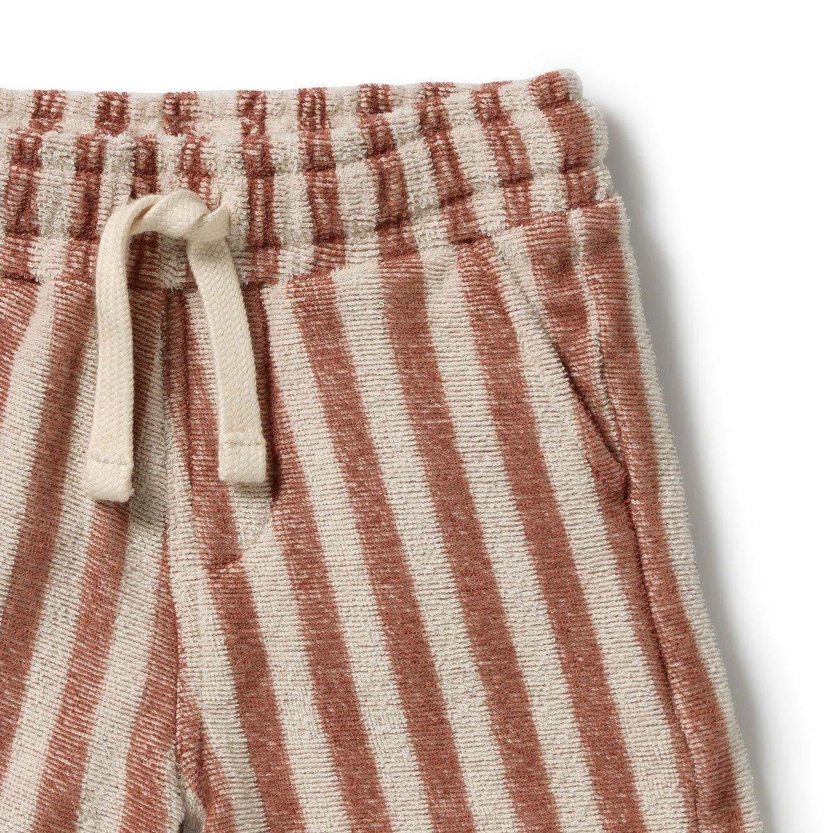 Cherry Cola Stripe Organic Terry Short