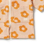 Daisy Glow Organic Terry Hooded Towel