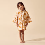 Daisy Glow Organic Terry Hooded Towel